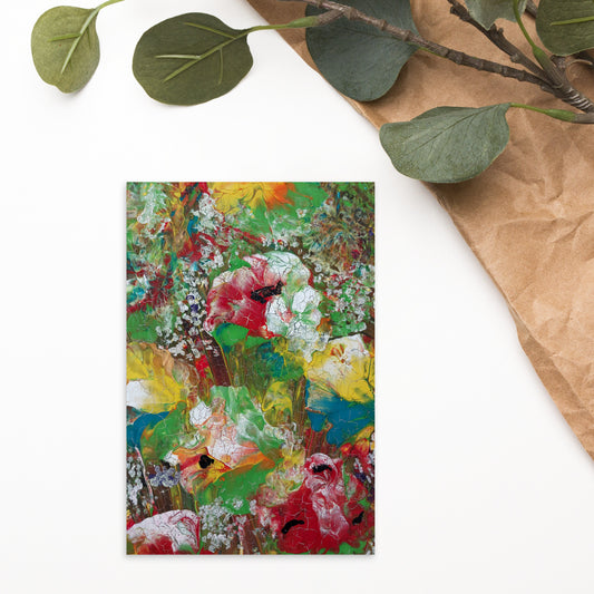 Carte postale standard "fleuri"